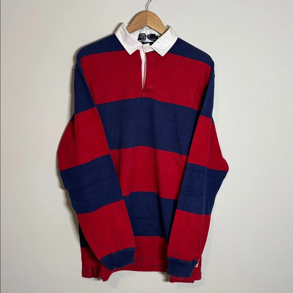 Vintage Polo Ralph Lauren Long Sleeve Rugby Polo Shirt USA